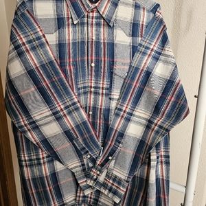 Lot of 4 mens western shirts Ariat Pro Series, Wrangler, Cody James EUC Size LG